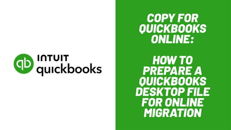Preparing a QuickBooks Desktop File for Online Migration | Rewind