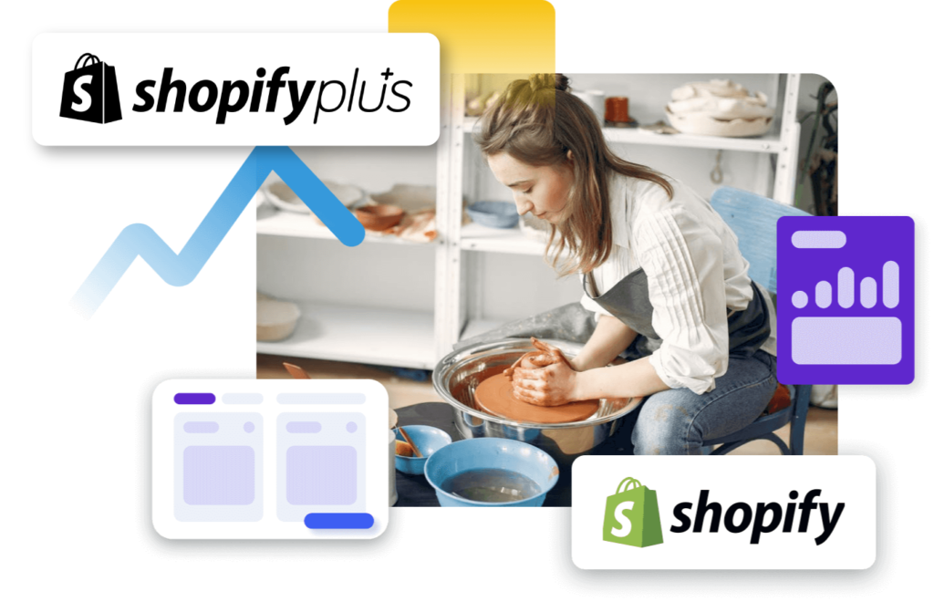 An image showing support for Shopify and Shopify Plus