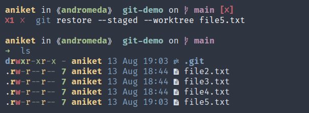 Screenshot showing git rev-list