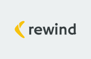 Rewind Logo, Full Color Dark