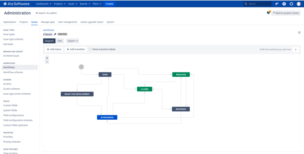 Modified workflow