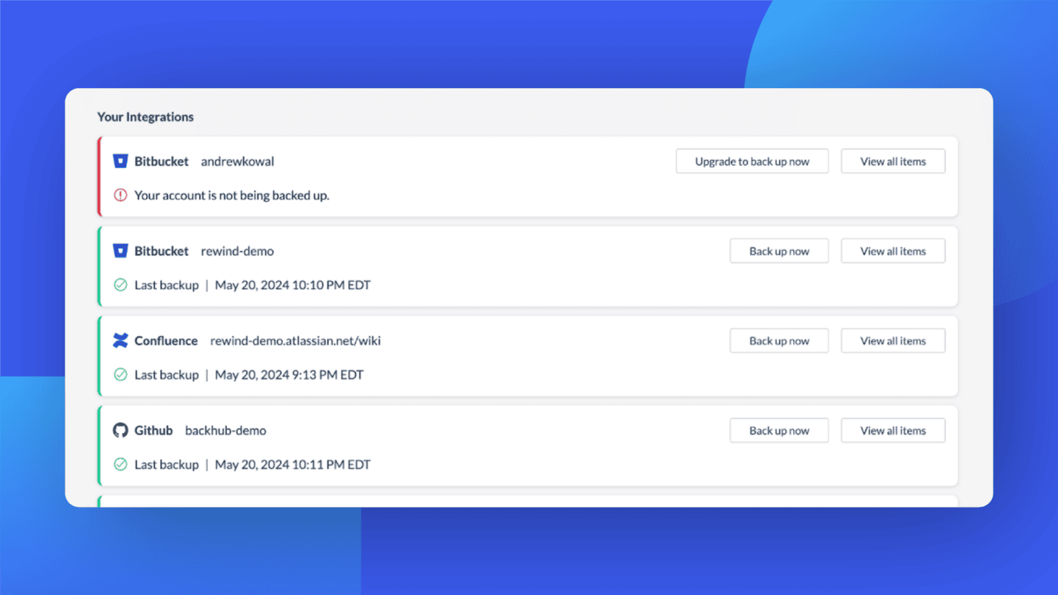 Homepage update: A new look and feel to the Rewind platform