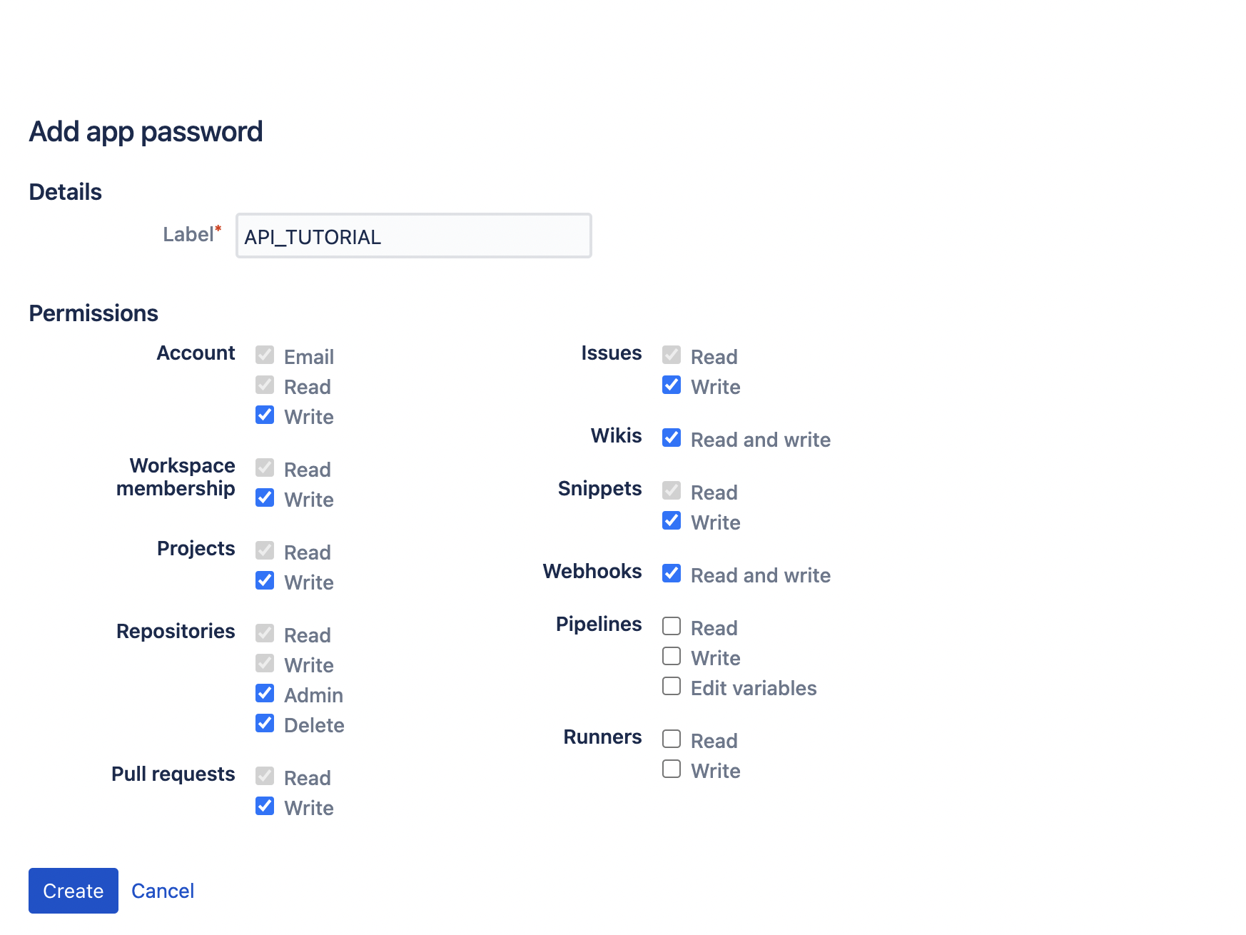 Screenshot demonstrating how to add permissions to a password.